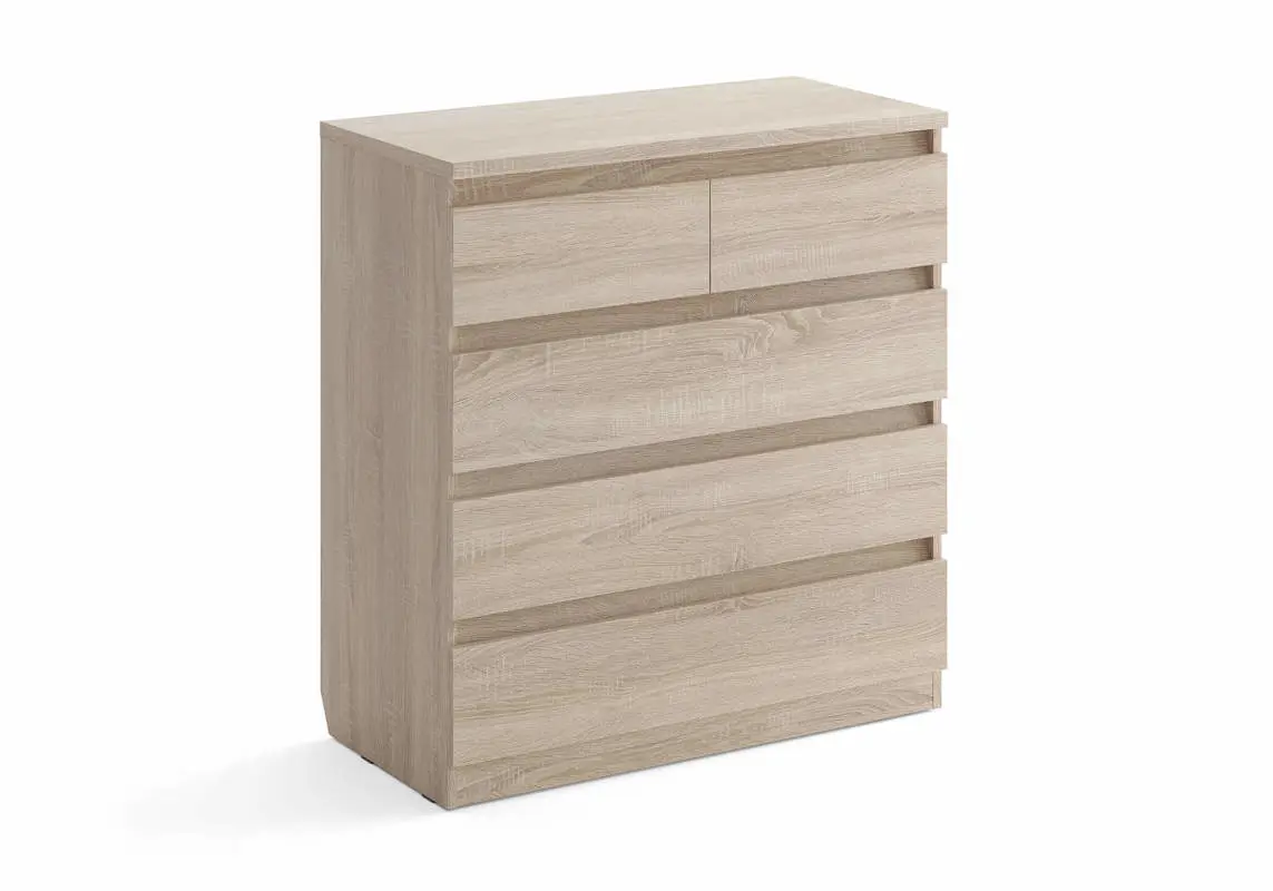 Купить комод Aksel 5 ящиков (дуб сонома) Сонум в Санкт-Петербурге по низкой цене